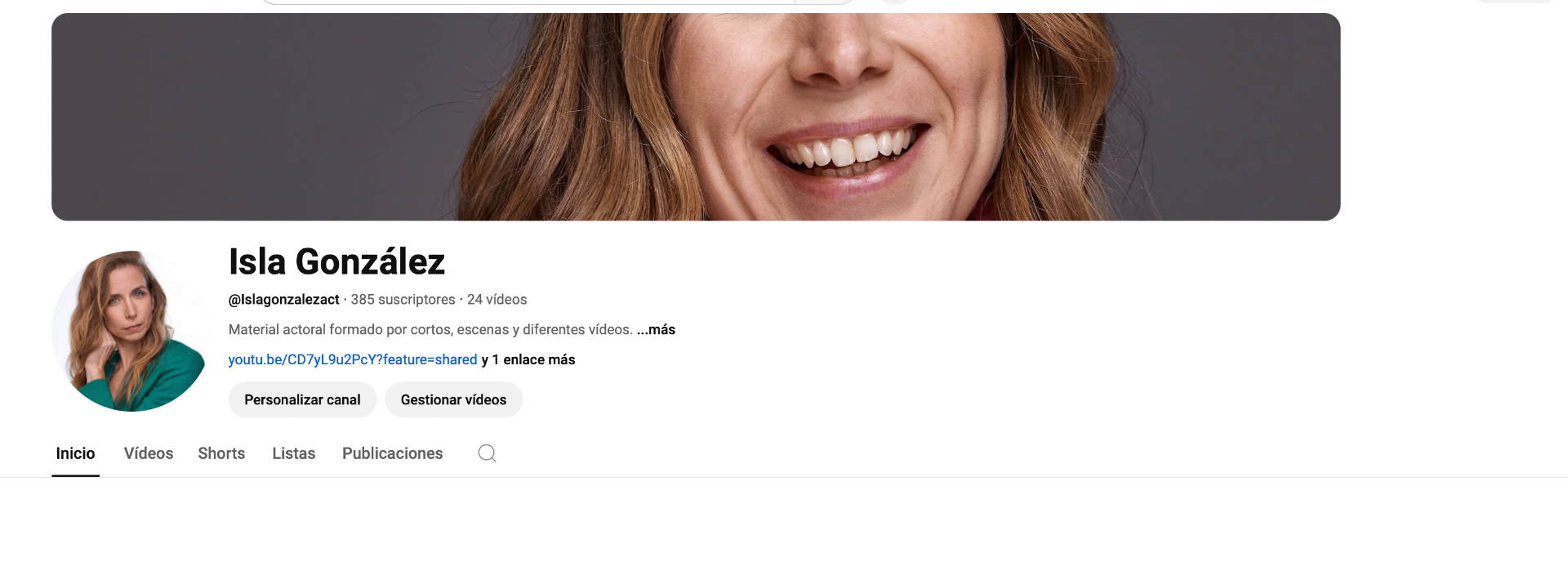 Suscríbete a mi canal de YouTube